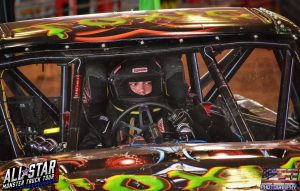 Preston Perez behind the wheel of the Toxic Monster Truck